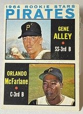 (2) cards 1964 Topps Gene Alley ROOKIE #509  PLUS 1966 Alley Topps card #336. rookie card picture