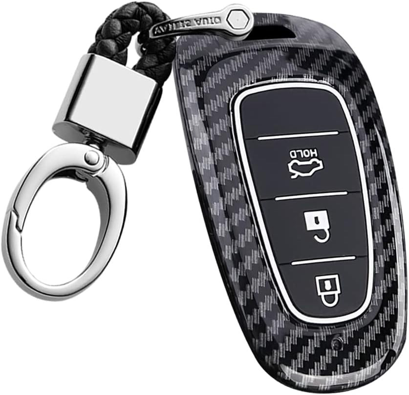 Custodia per Chiave Auto, Adatta per Hyundai Santa Fe Tucson Nexo NX4 Ioniq 5 At