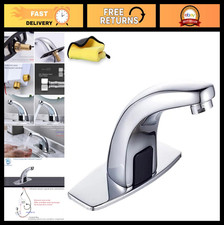 Touchless Motion Sensor Bathroom Faucet - Infrared Automatic Hands-Free Cold Wat