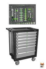 JBM WAGEN MIT 7 SCHUBLADEN + 14296Y MODUL 108 STÜCK -SERIE468G