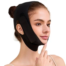 Face Slimming Strap, Double Chin Reducer Band, Graphene V-Line Mask Chin up Mask
