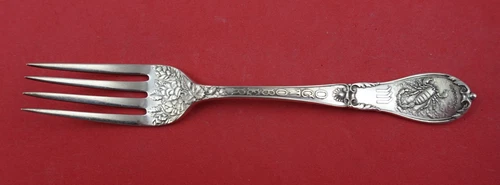 Zodiac By Gorham Sterling Silver Tea Fork "Scorpio" October  5 3/4"