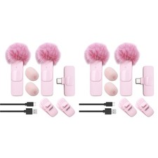 4X   Lavalier Microphone Portable Audio Video Recording  Microphone for PC4650