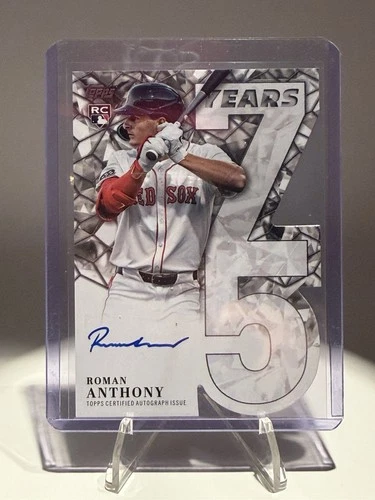 Topps 2026 75 Years of Topps Autograph Serial  /75 Roman Anthony Rookie Red Sox