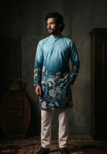 Men New Tranding Designer Kurta With Pajama Set .wedding/party Wear. Size M...