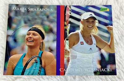 2011 Ace Authentic Match Point 2 Dual Pogs Maria Sharapova Caroline Wozniacki