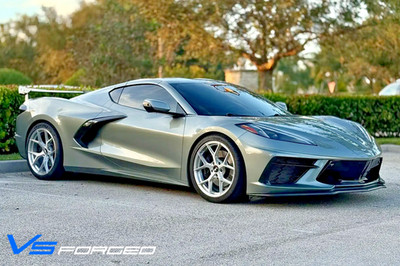 VS FORGED VF02 BRUSHED CLEAR WHEELS  RIMSFIT CORVETTE C8 Z51 STINGRAY 20X9 21X12