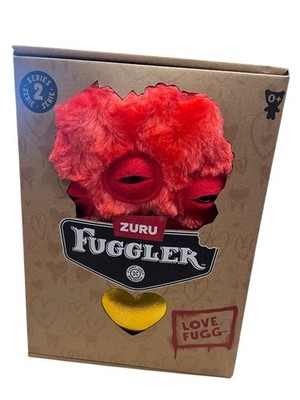 ZURU Fuggler Red Gold Heart Series 2 Love Fuggs Plush NEW Funny Ugly Monster