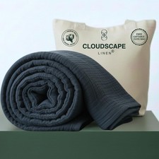 Luxury 100 Cotton Muslin Blanket King Size, 4 Layer Oversized 92x108 Fit Upt...