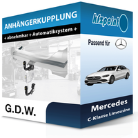 für Mercedes C-Klasse Limousine 03.2021-Jetzt G.D.W. AnhäNgerkupplung Abnehmbar