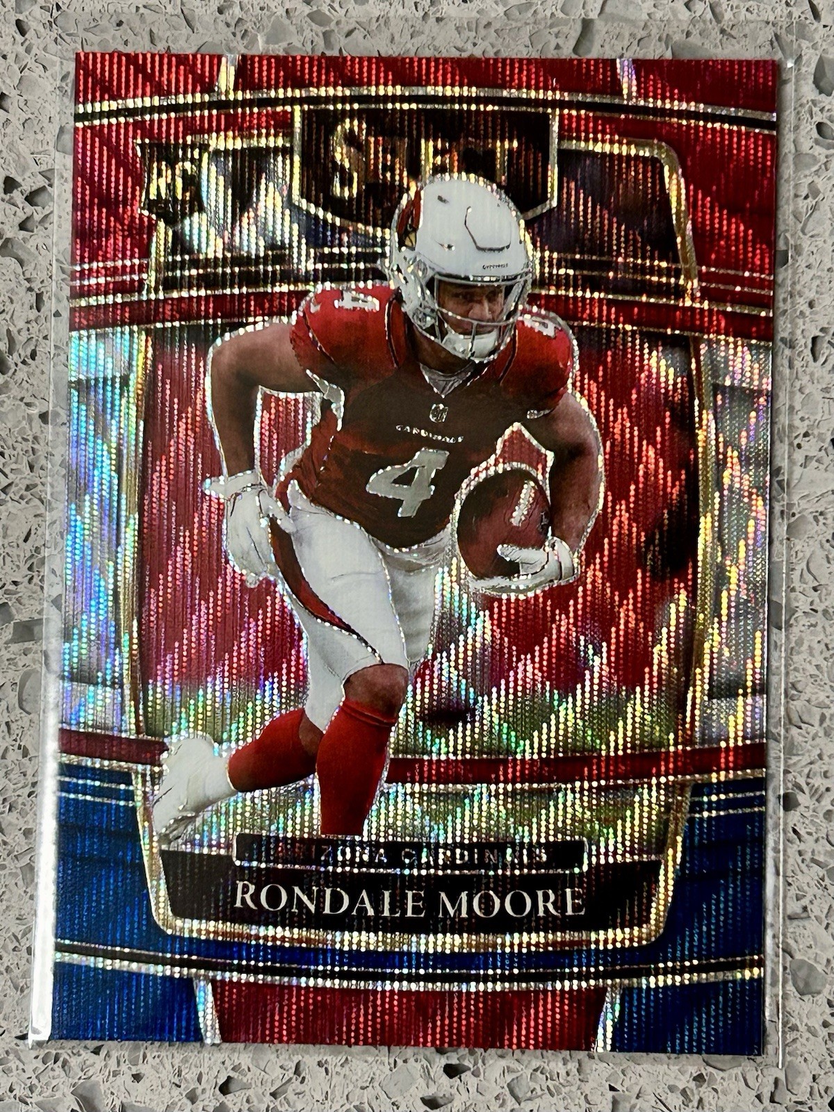2021 Panini Select Rondale Moore #58 Concourse Tri-Color Prizm RC #/249 RIP
