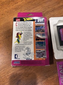 X-Men (Sega Game Gear, 1994) Complete In Box CIB Cards Still Sealed