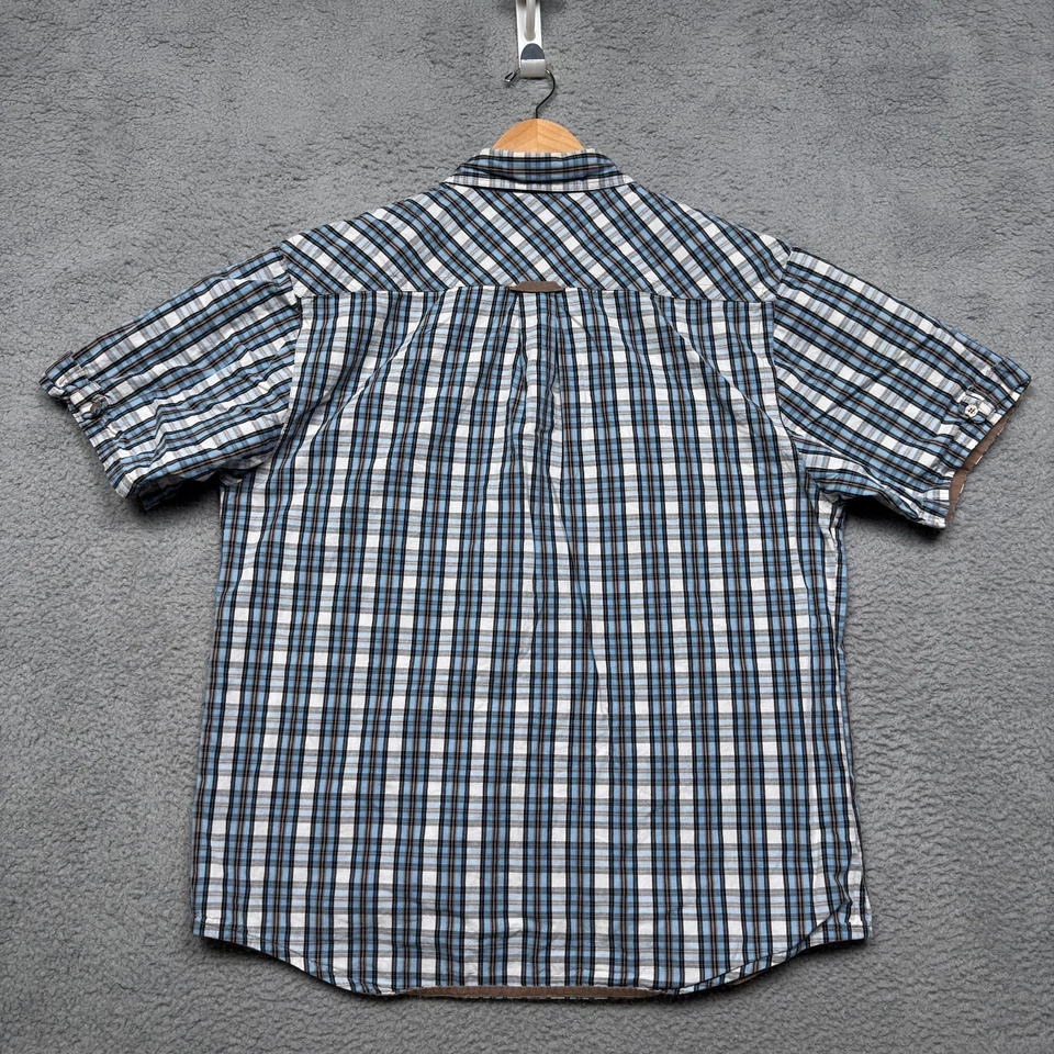 Camisa Akademiks Akdmks Para Hombre 3XL Azul Abotonada Manga Corta Y2K Hip Hop Foto 4 de 4