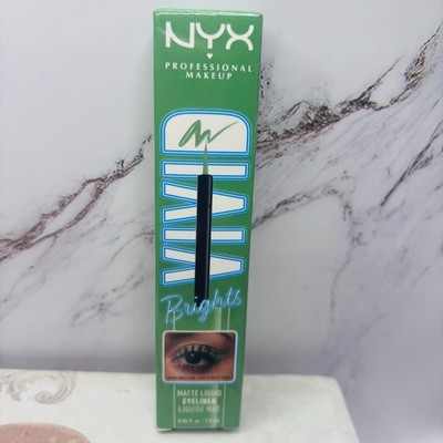 NYX Vivid Brights Matte Liquid Eyeliner Ghosted Green (0.06fl.oz/2.0ml)