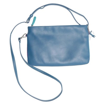 MyWalit, Umhängetasche, Damen, Leder, Blau, Einfarbig, 24, 7, 15 cm #AhH