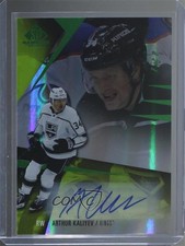 2023-24 Upper Deck SP Game Used Green 1/1 Arthur Kaliyev #64 Auto 0c3