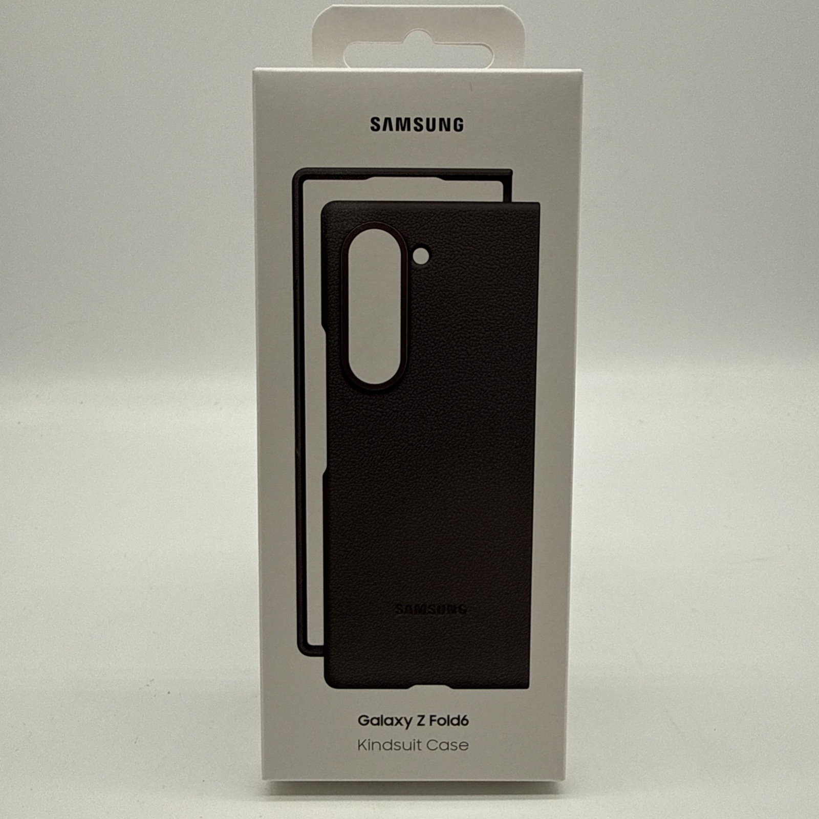 OFFICIAL GENUINE SAMSUNG GALAXY Z FOLD6 KINDSUIT FAUX LEATHER CASE COVER GREY