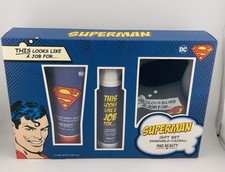 DC Superman Hair Body Wash Face Wash 1 Pair Of Socks Mad Beauty Gift Set