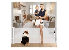 Reinforced 28 Inch Tall Retractable Baby Gates Or Dogs 58 Wide