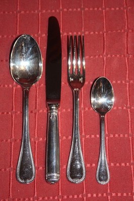 Christofle Malmaison Tafelbesteck-Set Messer Gabel Löffel Teelöffel