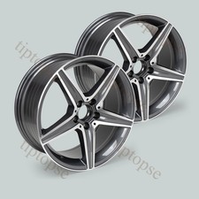 Set Of 2 18x8.5 Inch Replacement Wheel Rim For Mercedes CLS350 550 C300 C350 Rim