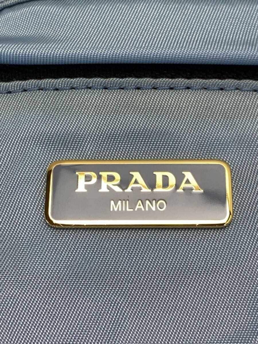 PRADA Packable Drawstring Pouch in Nylon, Blue, S… - image 5