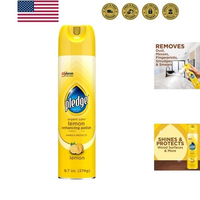 Pledge Enhancing Polish Spray, Wood Furniture & Stainless Steel Polish, Remov...