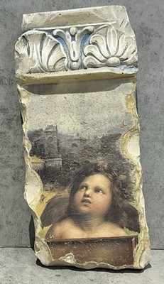 Design Toscano Raphael Cherub Faux Stone Wall Plaque - Sistine Madonna