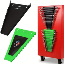 Magnetic Wrench Organizer Holder 2PC Tool Storage SAE (1/4-1/16") Metric (6-24mm