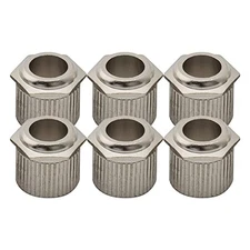  Ultra Solid Brass 6mm to 10mm Vintage To Modern Sized Hex Guitar Tuner Nickel