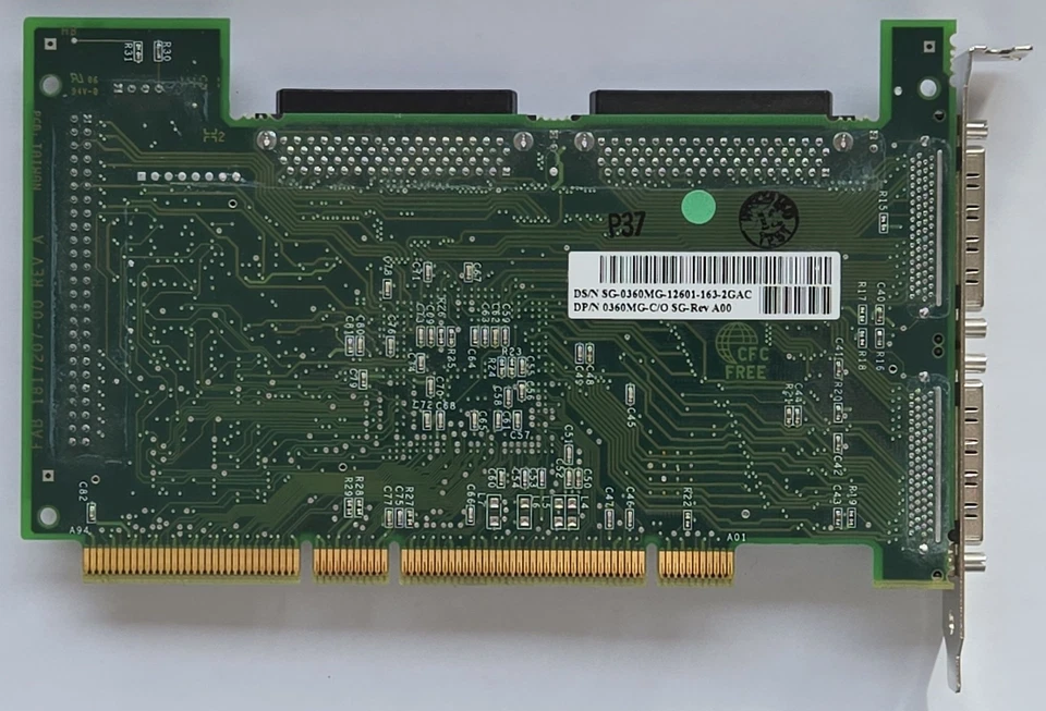 Adaptec 39160 ASC-39160 Dual Channel Ultra 160 PCI-X 64-bit SCSI - Image 2 of 3