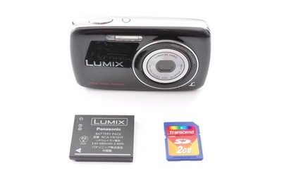 Panasonic LUMIX DMC-S1 Digital Camera Black Compact Tested Great
