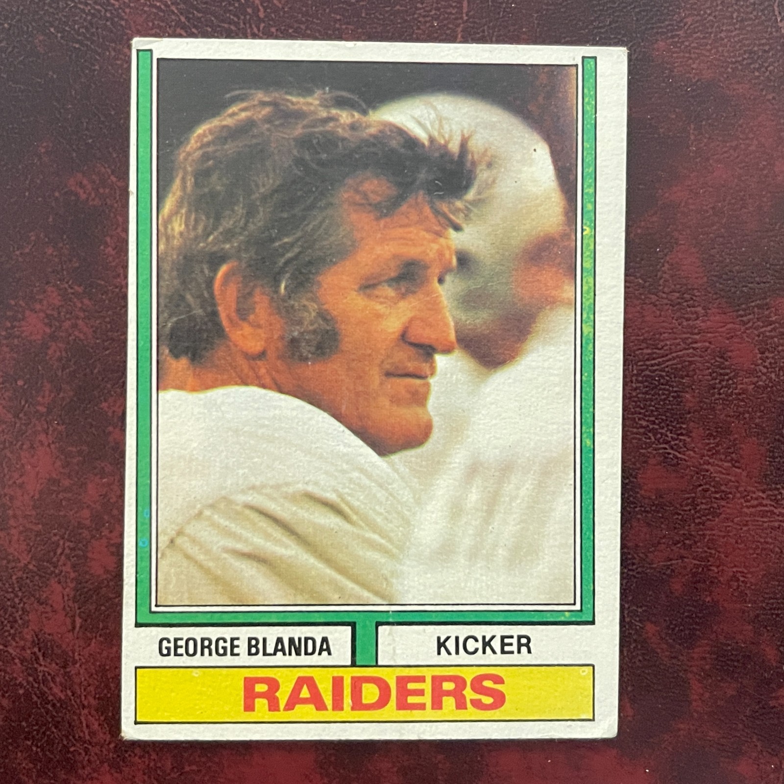 1974 Topps Set GEORGE BLANDA #245 OAKLAND RAIDERS - EX-MINT *HIGH GRADE*