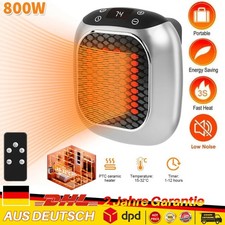 800W Elektrische Mini Heizung Heizlüfter Heizstrahler Heat Mini Keramikheizung