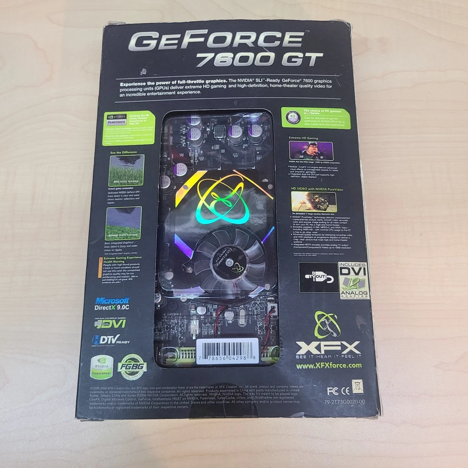 XFX NVIDIA GeForce 7600 GT 256MB GDDR3 XXX Edition - Image 2 of 4