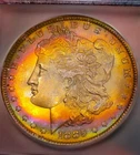 1885 O Morgan Silver Dollar $1 ICG MS64 - TONER+ RARE LABEL. Collectable Coin.