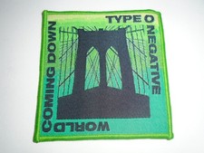 TYPE O NEGATIVE WORLD COMING DOWN WOVEN PATCH