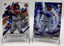 2025 Topps Pristine New York Mets Lot Precisionaries Francisco Lindor, RC Acuna
