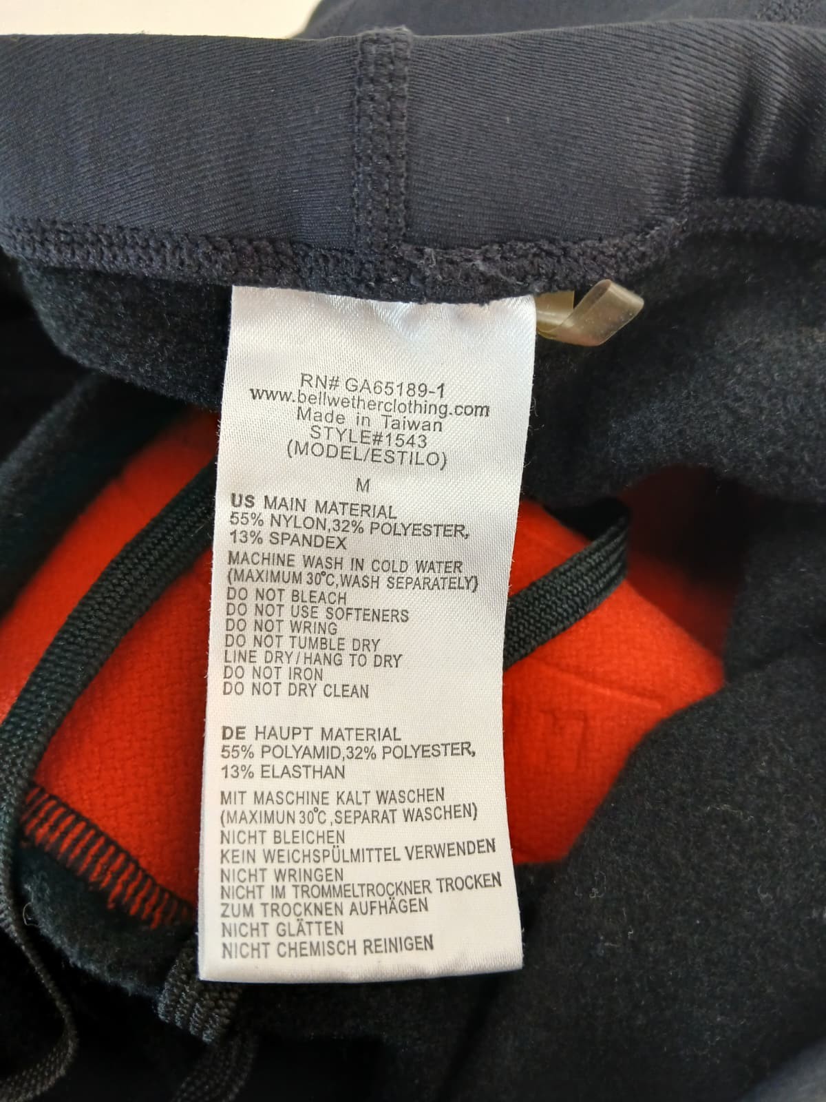 Bellwether Thermal Cycling Ankle Zip Pants Women’s Size Medium