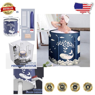 Lightweight and Compact Foldable Bath Tub - Relaxing Soaking for Small Spaces