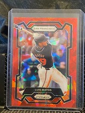Luis Matos 2024 Prizm Red Cracked Ice  - #61 - Giants