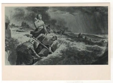 1982 WW2 Military War DEFENSE OF SEVASTOPOL Sailors NAVY OLD Russian Postcard