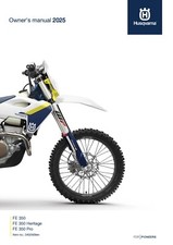 Husqvarna Owners Manual Book Guide 2025 FE 350 BR