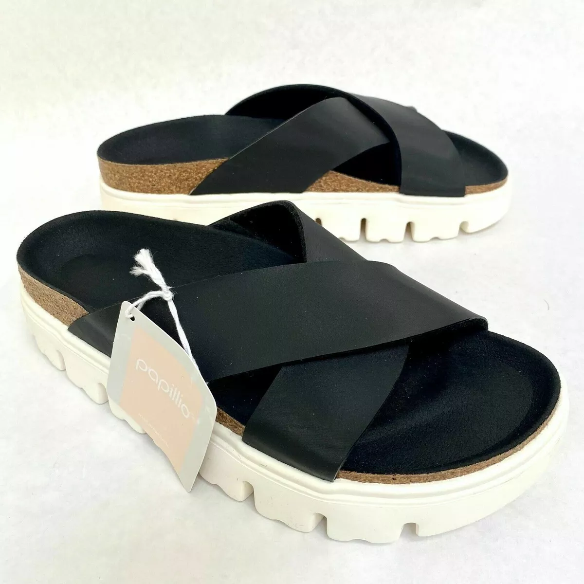 New w/o Box Birkenstock Papillio Daytona Chunky Damasko Black