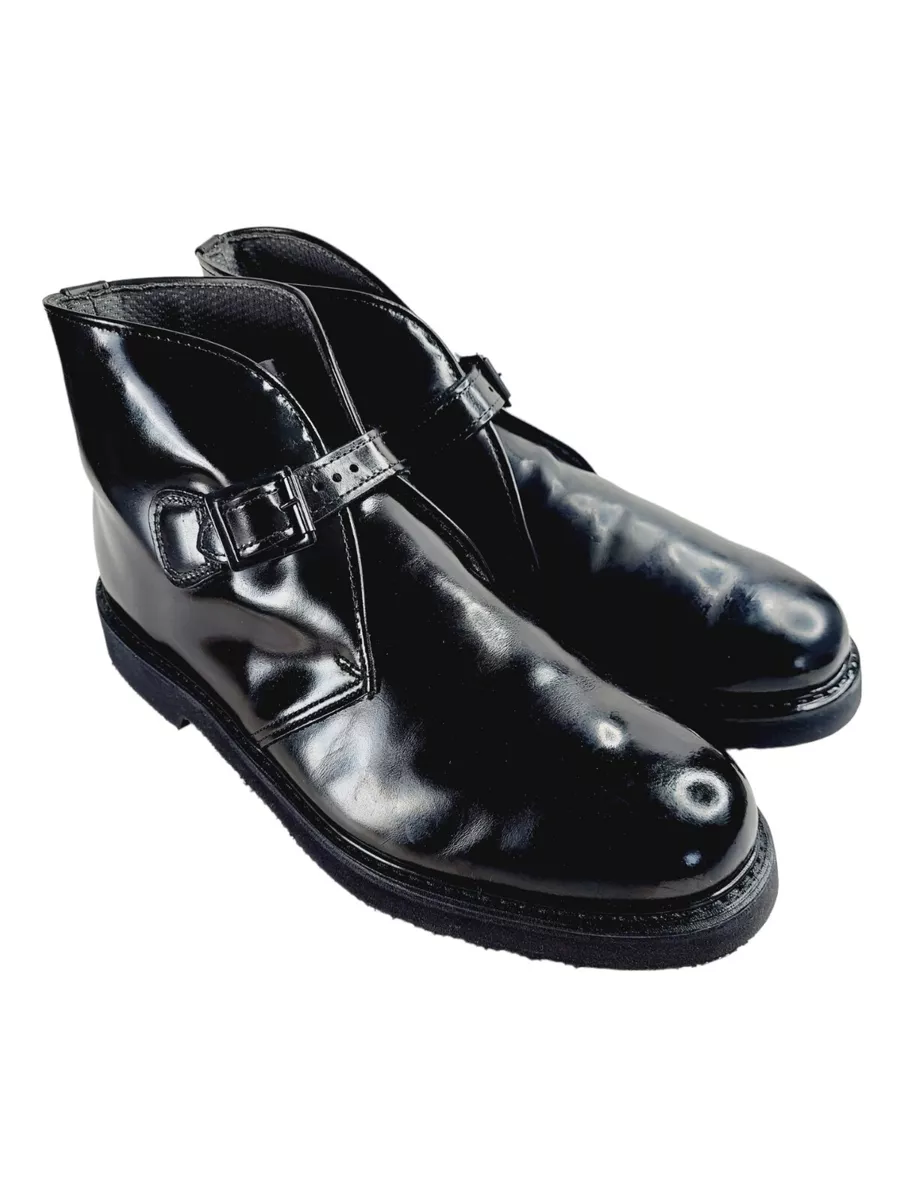 Bates Lites Men s Buckle CHUKKA Work Boots Black Size 14 Made in