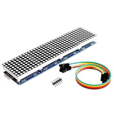 4 in 1 matrix 8x32 green led display module max7219 32x8 Arduino