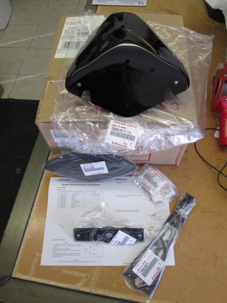 専用ページ❻ NOS Kawasaki OEM Single Seat Cover Kit 2009 ZX600 Ninja ZX-6R