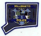 CONNECTICUT CT WILLIMANTIC POLICE NICE STATE SHAPED SHOULDER PATCH ...