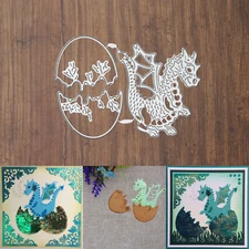 Baby Dragon Hatchling w Cracked Egg Shells Cutting & Embossing Dies – Fantasy