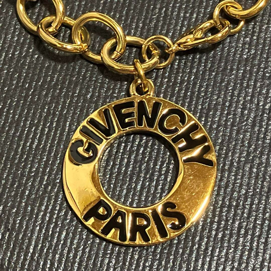 Givenchy ゴールド チェーン チャーム GIVENCHY Bag Charm Chain AUTH Vintage Rare Logo Gold Circle